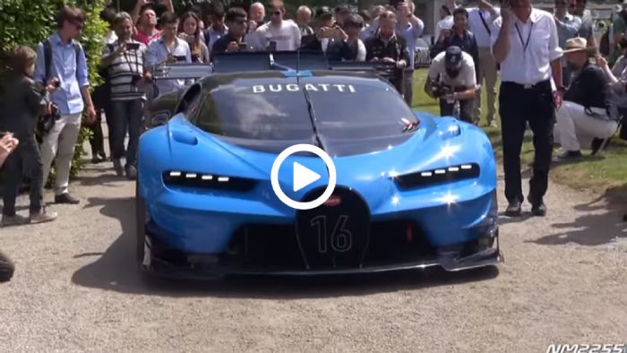 Ζωντανή Bugatti Vision GT