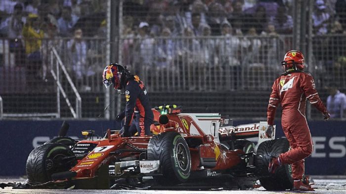 Ο Verstappen κατηγόρησε τον Vettel για το ατύχημα λέγοντας ότι κινήθηκε προς τα αριστερά για να προστατεύσει την θέση του μετά από την αργή του εκκίνηση.