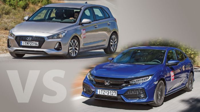 Ηyundai i30 Vs Honda Civic