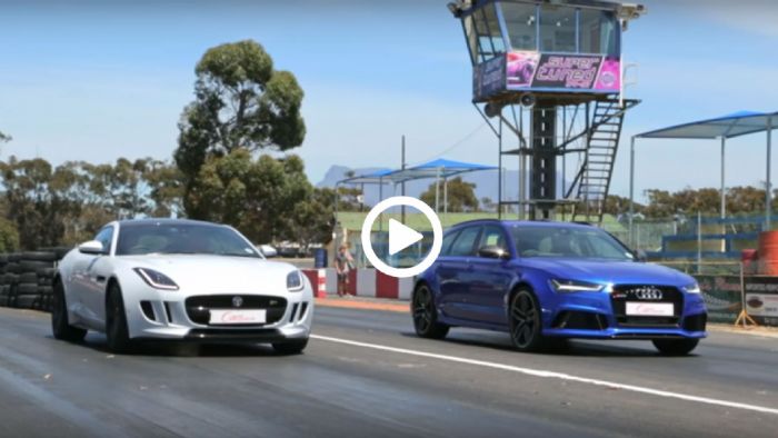 F-Type R vs Audi RS6