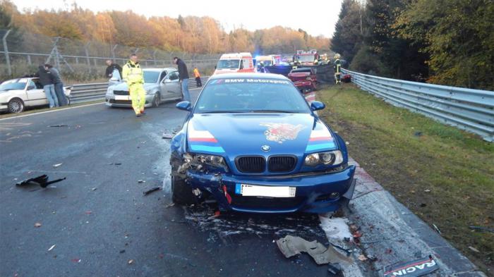 Καραμπόλα 15 αυτοκινήτων στο Nurburgring