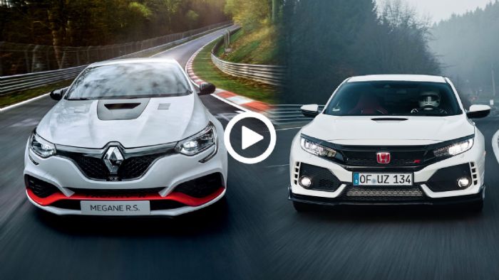 Μάχη στο Ring: Renault Megane RS Trophy R Vs Honda Civic Type R