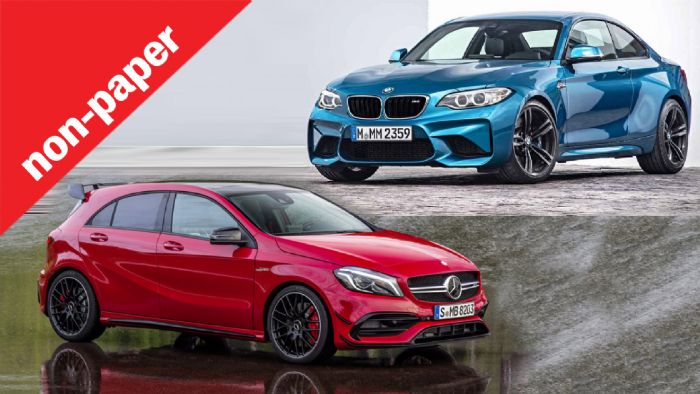 Α45 AMG vs BMW M2