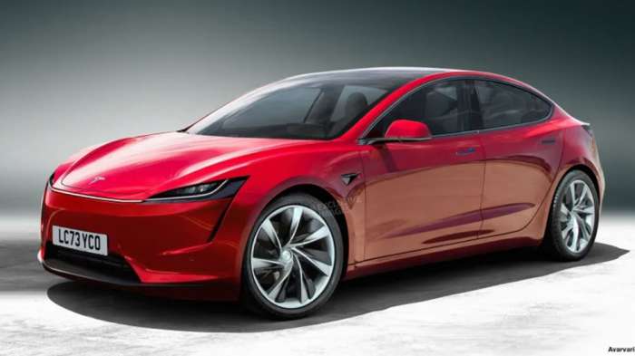 Ψηφιακό σχέδιο που δείχνει πως θα μπορούσε να μοιάζει το επόμενο Tesla.

