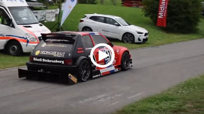 Peugeot 205 GTi με διαχύτη τέρας!