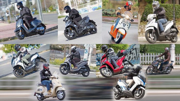 Τα 10 scooter έως 200 κυβικά με τη χαμηλότερη κατανάλωση