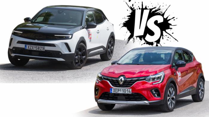 Τεχνικά χαρακτηριστικά για Renault Captur Vs Opel Mokka