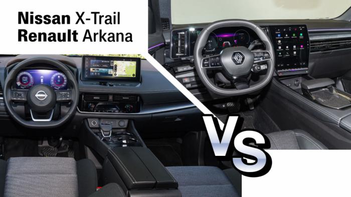 Τεχνικά χαρακτηριστικά για Nissan X-Trail Vs Renault Austral