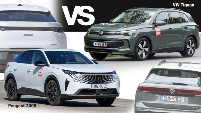 Ήπια υβριδικά SUV με χώρους & ποιότητα: Peugeot 3008 vs VW Tiguan