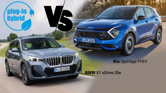 Plug-in hybrid  245 : BMW X1  Kia Sportage;