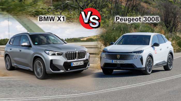   Peugeot 3008   BMW X1  136 PS:  SUV ;