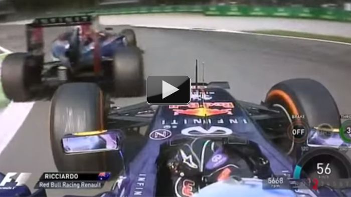 O Ricciardo καταδιώκει τον Vettel 