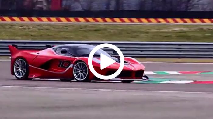 Ο Vettel στην πίστα με την Ferrari FXX K των 1.050 ίππων