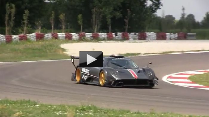 Η Pagani Zonda των 2,2 εκ. ευρώ στην πίστα