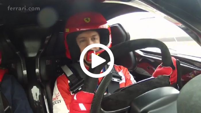 Ο Vettel οδηγεί τη Ferrari FXX K των 2,5 εκ. ευρώ