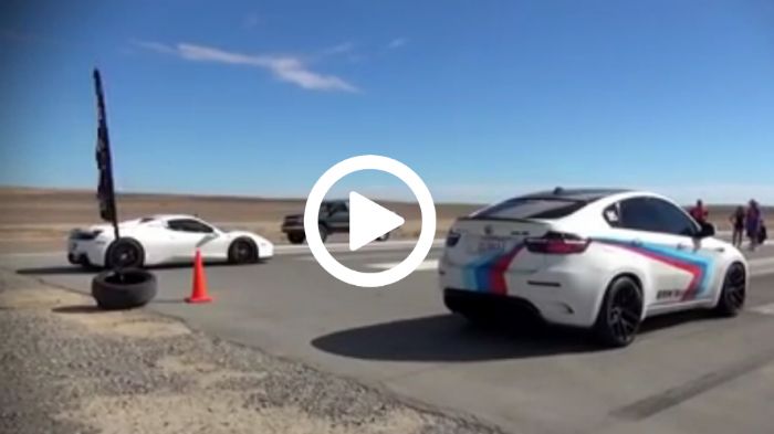 BMW X6 M vs Ferrari 458 Spider