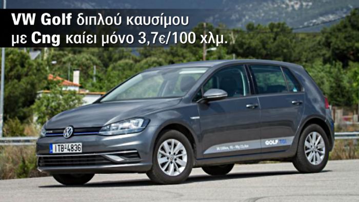 VW Golf που καίει 3,7€/100 χλμ.