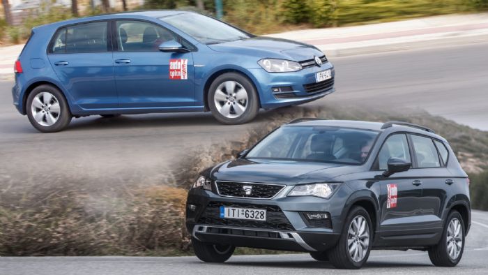 SEAT Ateca Vs VW Golf 