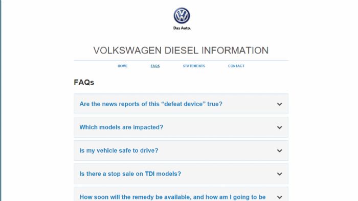 Ειδικό site για το κοινό της έκανε η VW