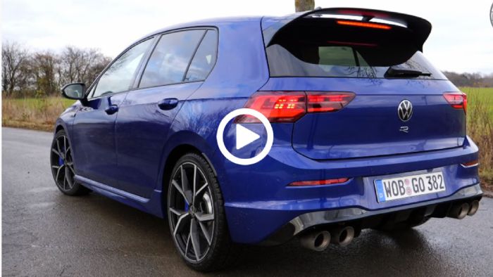 To νέο VW Golf R δείχνει τα δόντια του στην Autobahn!